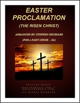 Easter Proclamation: The Risen Christ (SA) SA choral sheet music cover